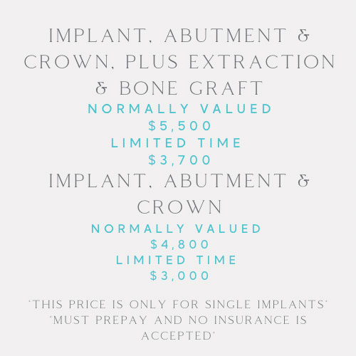 Implants Sept Specials